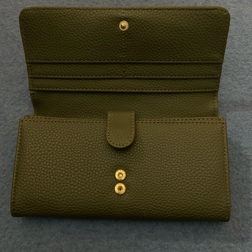 Dark Olive Green Leather Wallet
